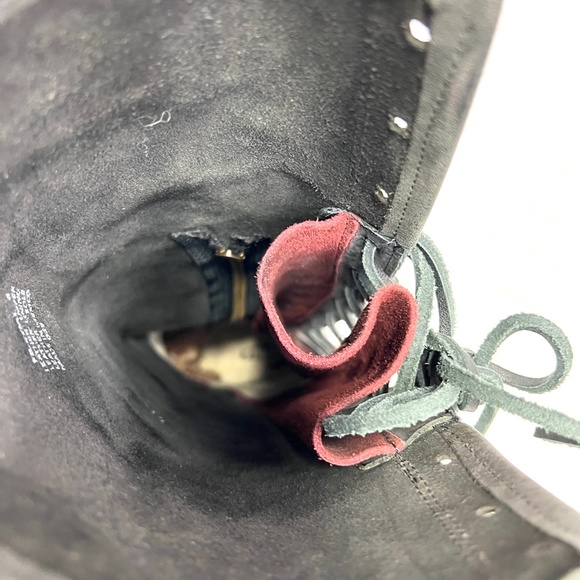 🚫SOLD! 🐎🤠|•FREEBIRD•| Black 'Coal' Lace Up Black Leather & Burgundy Suede🐎 - Picture 11 of 15